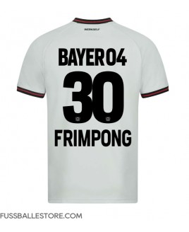 Günstige Bayer Leverkusen Jeremie Frimpong #30 Auswärtstrikot 2023-24 Kurzarm